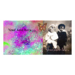 BUTTERFLY IN SPARKLES PHOTO CARD