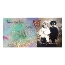 BUTTERFLY IN SPARKLES PHOTO CARD TEMPLATE