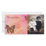 BUTTERFLY IN SPARKLES PHOTO GREETING CARD
