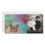 BUTTERFLY IN SPARKLES PHOTO GREETING CARD