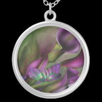 Butterfly In The Callas Wearable Art Necklace necklaces