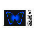 Butterfly in the night. postage