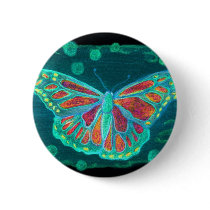 Butterfly in the Sky Pinback Button