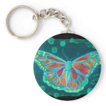 Butterfly in the Sky Key Chain
