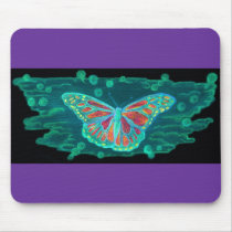Butterfly in the Sky Mouse Mats