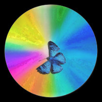 butterfly in the sky stickers