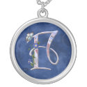 Butterfly Initial F necklace