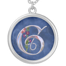 Butterfly Initial G Necklace