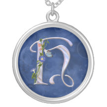 Butterfly Initial H Custom Necklace