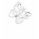 Butterfly Ink Design T Shirt