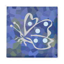 Butterfly Inside Series 2 Square Magnet