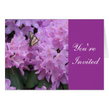 Butterfly Invitation Card