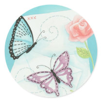 Butterfly Invitation stickers