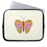 Butterfly Jam Orange Computer Sleeve