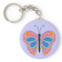 Butterfly Jam Pink keychain