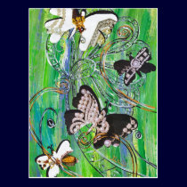Butterfly Jewels Postcard postcards