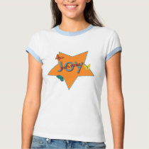 Butterfly Joy Ladies Ringer T-Shirt by templegreen Butterfly Joy Ladies Ringer T-Shirt