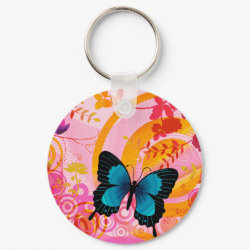 Butterfly keychain