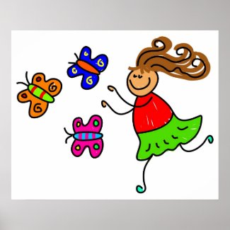 Butterfly Kid print