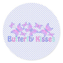 Butterfly Kisses - Blues stickers by naturetees Butterfly Kisses - Blues stickers