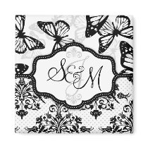 Butterfly Kisses Bold Monogram Magnet