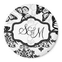 Butterfly Kisses Bold Monogram Magnet 2