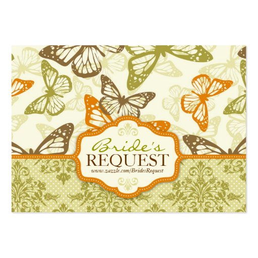 Butterfly Kisses Charming Business Card (front side)