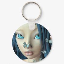 Butterfly Kisses keychain by crazyjane Butterfly Kisses keychain