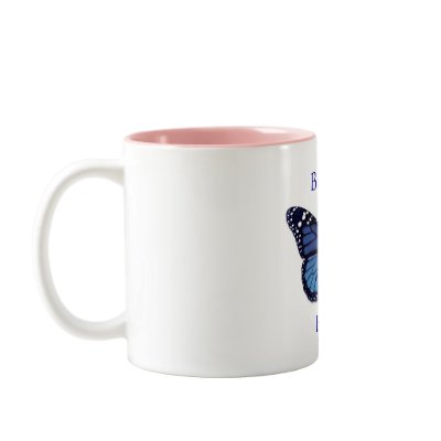 Butterfly Kisses Mug by tomkatx2
