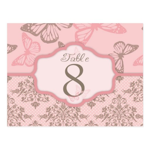 Butterfly Kisses Petal Table Postcard 8