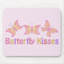 Butterfly Kisses Pinks mousepads