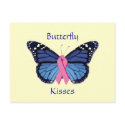 Butterfly Kisses Postcard by tomkatx2 Butterfly Kisses Postcard