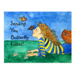 Butterfly Kisses Postcard