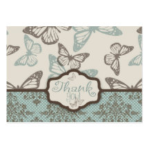 Butterfly Kisses Retro TY Gift Tag Business Card