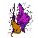 Butterfly Kitty t-shirts