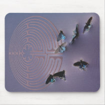 Butterfly Labyrinth mousepads