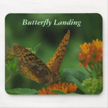 Butterfly Landing Mouse Pad