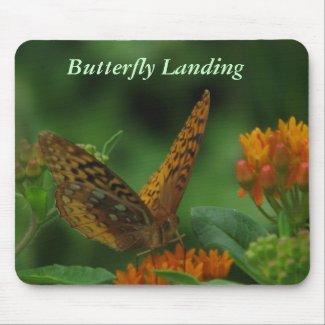 Butterfly Landing mousepad