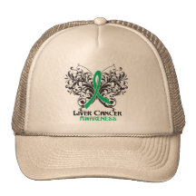 Butterfly Liver Cancer Awareness Hats