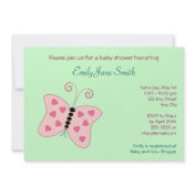 Butterfly Love Baby Shower Invitation