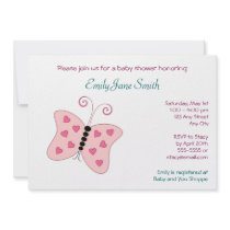Butterfly Love Baby Shower Invitation
