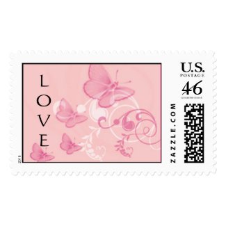 Butterfly LOVE stamp Elegant