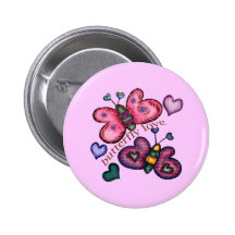 Butterfly Love T-shirts and Gifts For Her Pins