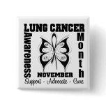 Butterfly - Lung Cancer Awareness Month Pinback Button