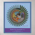 Butterfly Mandala V. 3 Poster