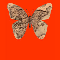 butterfly map t-shirts by lissame73 butterfly map t-shirts