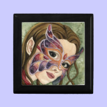 Butterfly Mask Fairy Jewelry Keepsake Box gift boxes
