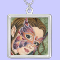 Butterfly Masked Fairy Necklace necklaces