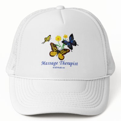 Butterfly Massage Therapist Mesh Hat by medical_office_stuff