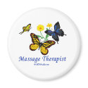 Butterfly Massage Therapist magnets